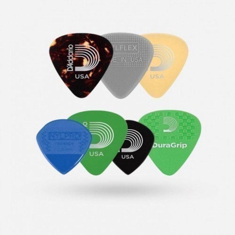 GUITAR PICK VARIETY PACK Medium Gauge, 7-Pack, 1XVP4-5