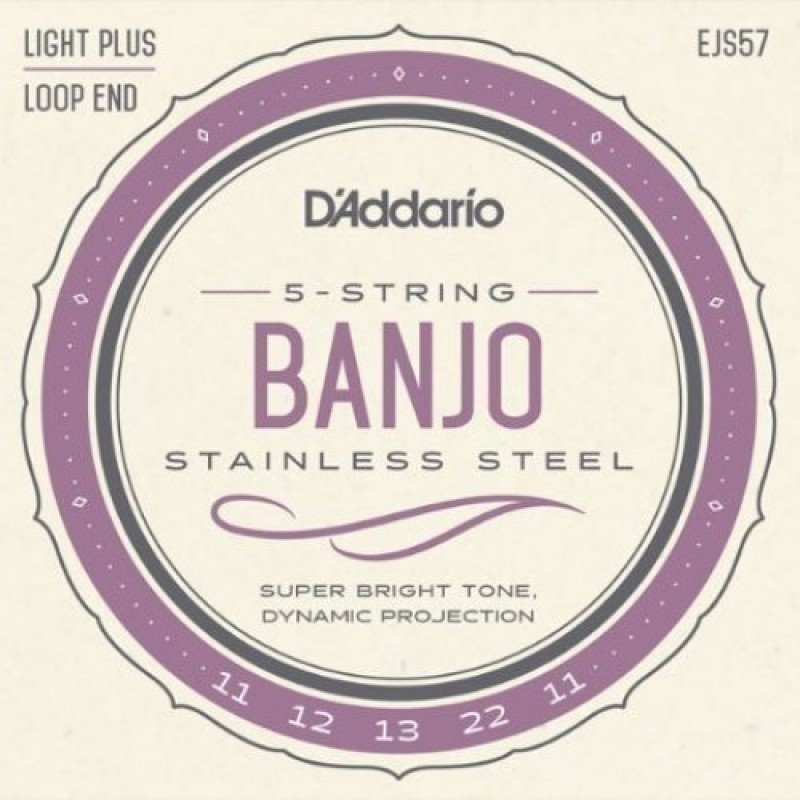 D'Addario EJS57 Banjo string set, Medium Tension
