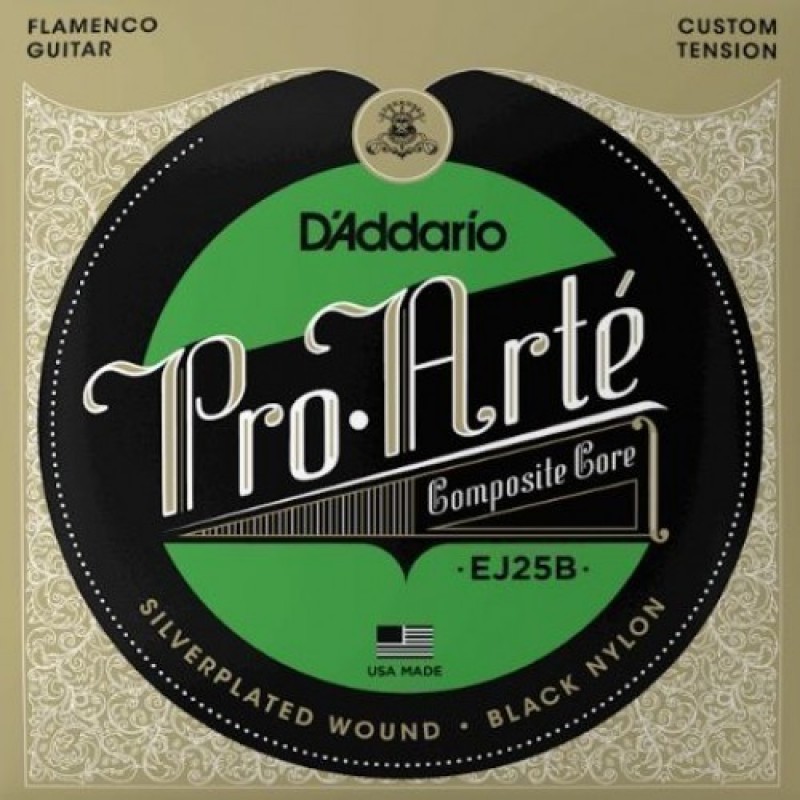 D'Addario EJ25B Classical Guitar String Set, Flamenco Tension