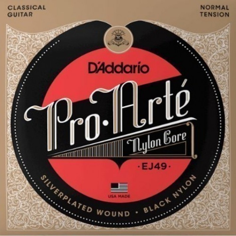 D'Addario EJ49 Classical Guitar String Set, Normal Tension.