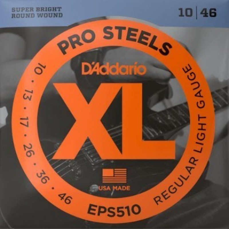 D'Addario EPS510 Electric Guitar String Set, Regular Light Gauge.