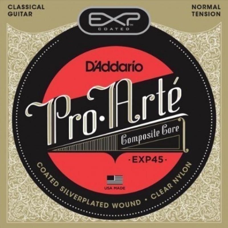 D'Addario EXP45 Classical Guitar String Set, Normal Tension