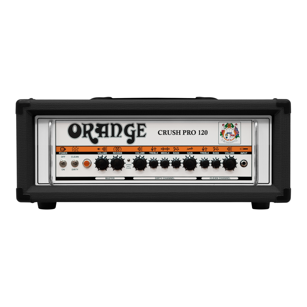 ORANGE CRUSH PRO CR120-H-BK: 120W Guitar Amp Head (BLACK)
