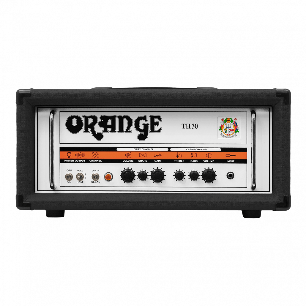 ORANGE TH30-BK: 30W Twin Channel Valve Guitar Amp Head (BLACK)