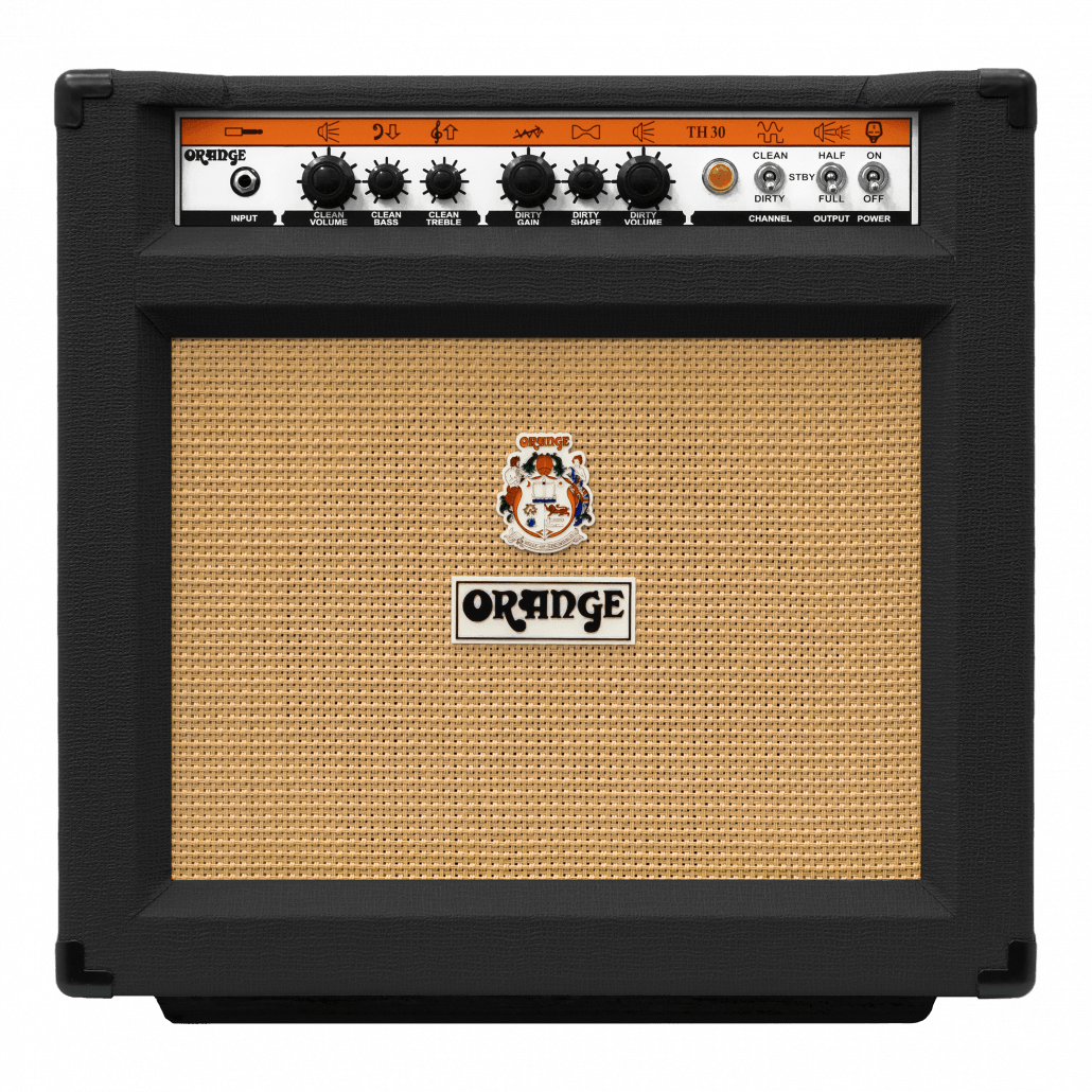 ORANGE TH30-C112-BK: 30W Guitar Valve Amp 1x 12" Combo (BLACK)