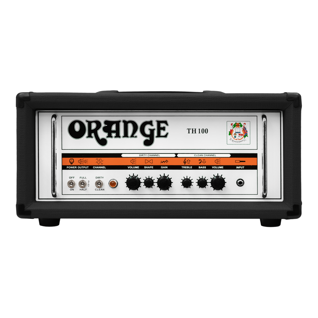 ORANGE TH100-H-BK: 100W Twin Channel Valve Guitar Amp Head (BLACK)