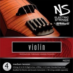 NS ELECTRIC VIOLIN STRING SET NS310  4/4 Scale, Medium Tension