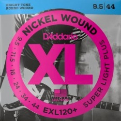 D'Addario EXL120+ Electric Guitar String Set, Super Light Plus Gauge.