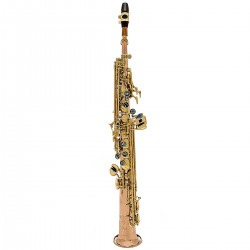 John Packer JP043R: Bb Soprano Saxophone Rose Brass Body & Crook