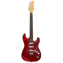 Haineswood ST-A-CAR Expedition Series Strat Electric Guitar (Candy Apple Red)